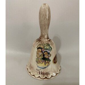 Treasure Craft USA Vintage MCM Ceramic Dole Kids Hawaii Collectible Bell